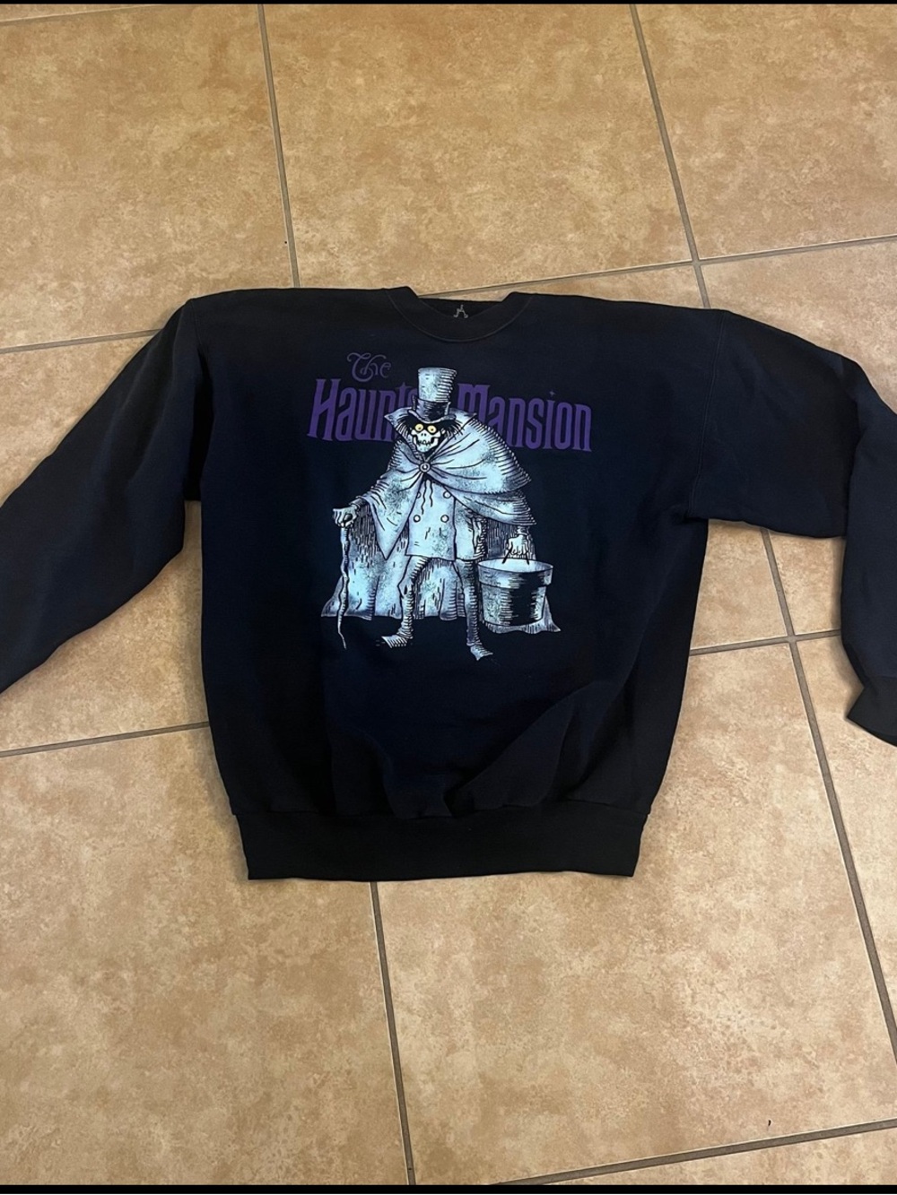 Disney Parks The Haunted Mansion Crewneck Sweatshirt L